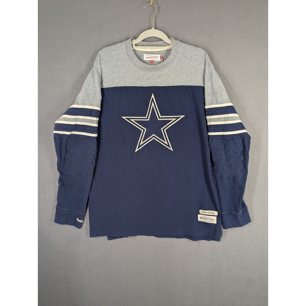 Mitchell & Ness Throwback Cowboys Men's 2XL Soft Long Sleeve Sweatshirt-Cotton